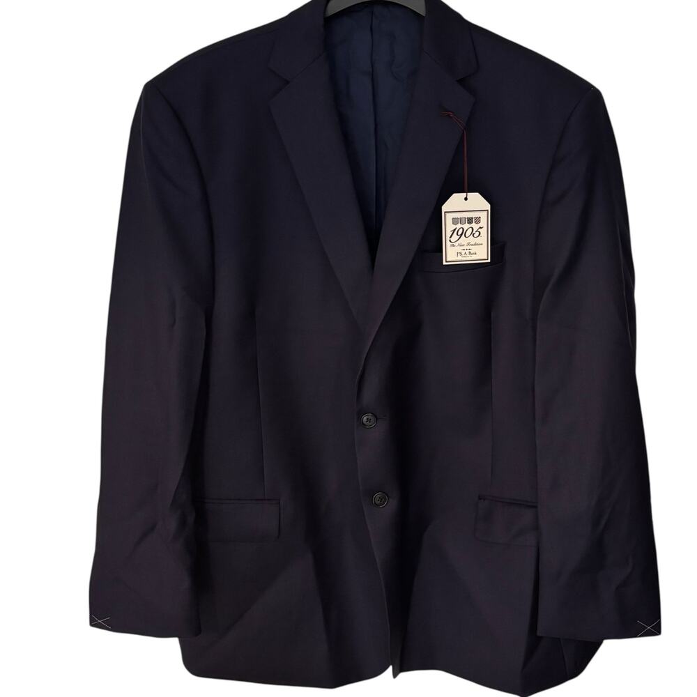 Jos. A. Bank Men's Blazer Sport Coat Two Button Jacket 50 Regular Wool Blue
